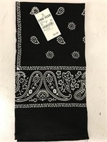(10x bid) new black handkerchiefs