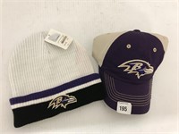 Lot of (2) New Ravens Hats