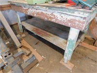 Wood shop table