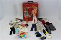 1971 Malibu Barbie and Ken with Carrying Case