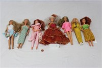 Vintage Fashion Dolls with Unique outfits.
