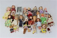 Large Collection  of Small Vintage Dolls