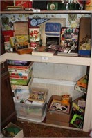 Two Shelves of Miscellaneous Collectibles