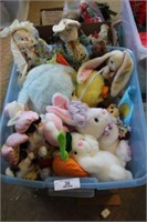 Tub of Stuffed Animals