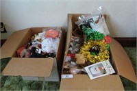 Two Boxes of Assorted Holiday Decor