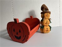 Halloween Wooden Basket