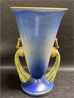 Roseville Pottery Blue Pinecone vase 747-10”