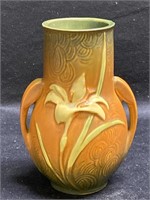 Roseville brown Zephyr lily vase 130-6”