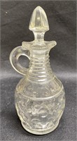 Vintage glass vinegar cruet