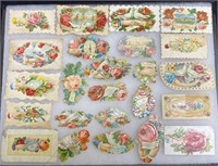 Tray of Victorian Calling cards