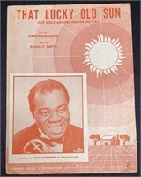 1944 Louis Armstrong sheet music/That Lucky Old