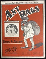1902 Any Rags sheet music by Thos.S.Allen