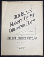 1903 Old Black Mammy of my Childhood Days by