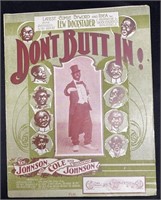 1901 Don’t Butt In!! Sheet music