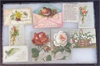 Vintage holiday calling cards