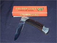 Golden Lynx Surgical Steel Knife and Box