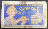 Vintage Snow King recipes