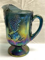 Indiana glass carnival glass blue picture