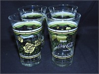 Coca-Cola Yellow Rose Glass