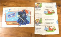 Vintage Star Wars pillow case and Thr Theee Bears