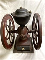 Antique cast iron coffee grinder by John