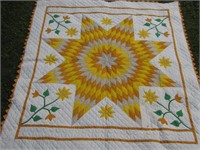 Hand Stitched Kansas Lone Star Quilt