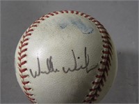 KC Royals Willie Wilson Signed Baseball