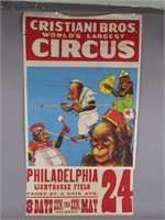 Cristian Bros Original Circus Poster
