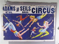 Adams & Sells Original Circus Poster
