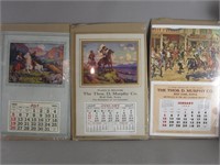 3 Western Themed Sample Calendars