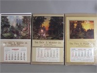 3 Thomas Moran Illustrated Calendars