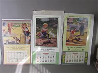3 Saleman's Sample Calendars w/ Cute Kids