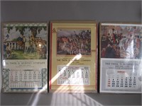 3 George Washington Salesman's Sample Calendars
