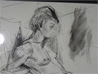 Drawing of Female Figure by Gay Youse