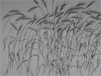 Frederick James Pencil Signed Lithograph "WHEAT"