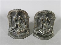 Pair of Figural Wrestler Bookends