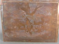 Large Copper Printing Plate / Steamboat
