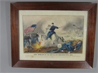 Currier & Ives Print / Battle of Winchester 1862