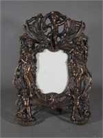 Art Nouveau Cast Iron Cherub Frame