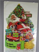 2 Unused Coke c.1970 Christmas Posters