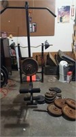 Work Out Bench, Weights, Bars