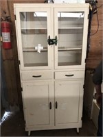 Vintage Wooden Kitchen Style Cabinet