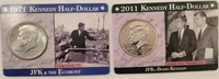 (2) Kennedy 1/2 Dollars