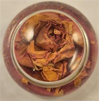 Dried Rose Paper Weight