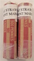(2) Rolls of Lincoln Wheat Cents, Unknown Years