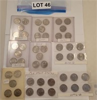 Large Collection of State Quarters (48 Total)