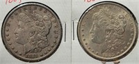 (2) 1885-P Morgan Silver Dollars **