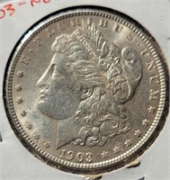 1903-P Morgan Silver Dollar, Higher Grade