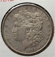 1892-P Morgan Silver Dollar