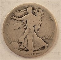 1918 Walking Liberty 1/2 Dollar